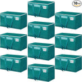 StorageRight Moving Bags-Heavy Duty Moving Boxes, Storage Totes with Zipper, Reinforced Handles and Tag Pocket-Collapsible Moving Supplies for moving, Storage and Travel 93L(Green-10 Pack)