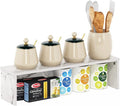 Furinno Helena Kitchen Counter Stackable Organizer Shelf, Set of 1, 23-Inch, Marble White