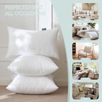 MIULEE Set of 2 Throw Pillow Inserts 12x24 Inches, Nowoven Decorative Pillow Inserts for Living Room