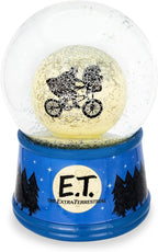 E.T. The Extra-Terrestrial Bike Moon 6-Inch Snow Globe with Swirling Glitter Display Piece