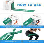 MORECOO Resistance Bands 25 Yard Roll, Level 1, 2, 3 Professional Latex Physical Therapy Band, Exercise Bands for Working Out, Pilates, Upper & Lower Body Exercises & Rehab