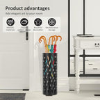 Umbrella Stand, Metal Umbrella Holde,r Hollowed Umbrella Rack, Freestanding Umbrella Stand Rack, Practical Umbrella Organizer, Indoor Umbrella Storage Rack for Home Entryway