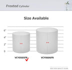 WGV Cylinder Vase, Diameter 5", Height 5", Frosted Glass Floral Planter Container, Floating Candle Holder for Wedding Party Event Home Office Decor, 1 Piece