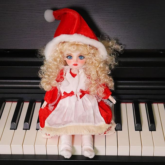 Original 1/6 Scale Anime Doll with Hand-Painted Face, Unique Cute Collectible Ball-Jointed Doll with Removable Outfit, 30cm Art Figure for Christmas & Birthday Gifts (Clara)