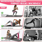Ankle Resistance Bands with Cuffs & Fabric Resistance Bands Set - Legs & Glutes Workout Equipment for Women & Men, Home Gym Heavy Exercise Bands for Hip, Yoga, Strength Training, Rehab, Pilates
