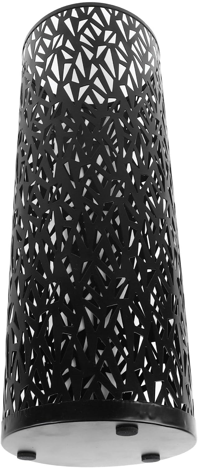 ZJchao Metal Freestanding Round Umbrella Stand Rack Bin for Entryway, Office, or Hotel Decor – Medium Size, Finish, Compatible with Standard Umbrellas