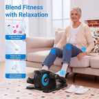MERACH Under Desk Elliptical Machine, Elliptical Leg Exerciser As Seen On TV for Seniors Adults Fully Assembled, Elliptical Exercise Machine Portable Electric Pedal with Remote Control&12 Auto Mode