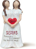 Sisters Gift from Sister - Sister Figurine for Women, Best Friends, Sister-in-Law - Friendship Gift for Christmas, Birthday & Mothers Day, Sculpted Hand-Painted Resin Statue