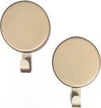 Haute Decor Attract Magnetic Wreath Hanger (Champagne) - Set of 2 Magnets - for 2 Metal Doors/Surfaces or 1 Single-Pane Glass Door/Window