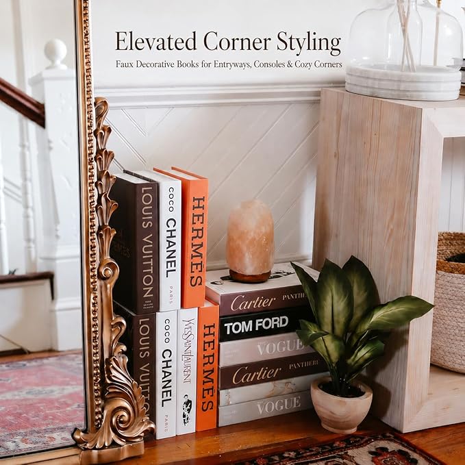 PROBENEX Suite Faux Decorative Books Set of 7 | Not Real Books(Cardboard Boxes) | Bulk Pricing for Home Staging, Interior Design & Airbnb | Luxury Designer Coffee Table | Modern Shelf Decor
