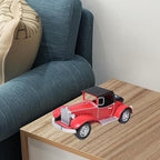 Collectible Vehicles Metal Classic Cars Model for Home Decor, Red Argent