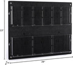 Displays2go Tiered Brochure Rack for Wall, 6-12 Adjustable Pockets, Frameless Acrylic - Black (2RP6BLK)
