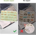 FOREGOER Hanging Jewelry Organizer with 88 Zippered Pockets, Dustproof Foldable for Travel, Accessories Organizer for Holding Jewelries, Earring Organizers and Storage (Green)