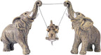 Elephant Statue For Home Decor.Elephant Gifts For Women,Mom.Elephant Decor For Living Room,Office,Shelf Decorations.Elephant Figurines Bring Good Luck,Love.Elephant Table Centerpiece Ornaments.