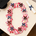 Leis for Graduation 2026, Artificial Flower Wreath with Cards Graduation Lays Gifts, Congrats Grad for High School
