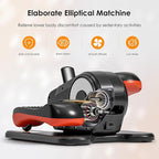 Under Desk Elliptical Machine for Seniors – Compact, Quiet & Portable Mini Leg Pedal Exerciser with Adjustable Speed and LED Display for Home and Office Workouts