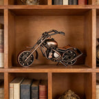 Metal Motorcycle Model - Collectible Moto Decor, Ideal Motorcycle Gifts for Men, Handcrafted Metal Replica for Study/Office/Living Room Decoration（Large）
