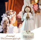 First Communion Statue for Girls, First Communion Figurine, Holy Communi Gifts, 1st Holy Communi Gift for Girls, 1st Commun Decorations Gifts Girl, Goddaughter Gift