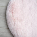 Pink Faux Fluffy Rabbit Fur Rug for Living Room Shag Washable Rug Area Rugs for Bedroom 3x5 Nursery Rugs