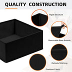 Criusia Drawer Organizer Clothes 12 Pack - Dresser Organizer Bins for Closet, Bedroom, Nursery Organization and Storage - Divider for Sock, Underwear, Bra, Baby Clothes, Small Toys