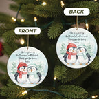 Friendship Christmas Ornament, Penguin Ornament for Best Friends, Friend Ornaments for Women, Gift for Friends, Penguin Ornament, Inspirational Bestie Gifts, Birthday Gift for Best Friend