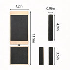 Wooden Ankle Balance Board – Ankle & Foot Strength Trainer for Stability and Single-Leg Balance, Physical Therapy, Plantar Fasciitis Relief, Posture Correction, Home Gym Equipment