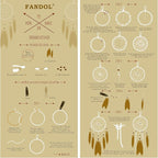 DIY Dream Catcher Beginner Kit, Making Dream Catcher Supplies Include Metal Hoop, Feathers, Faux Suede Cord, Thread, Wood Beads (Indigo)