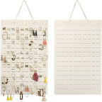 Hanging Earrings Organizer, Earring Holder & 20 Hooks, Holds Up To 300 Pairs, Compact Design, Soft Material, Earring Hanger Earring Display Hanging Organizer for Women Girls -1 Pack
