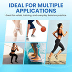 JUMPOW Ankle Balance Board Foot Strengthener Trainer for Sprained Ankle, Adjustable Single Leg Board for Recovery from Sprains, Giboard for Balance Training, Axisboard for Leg Stability