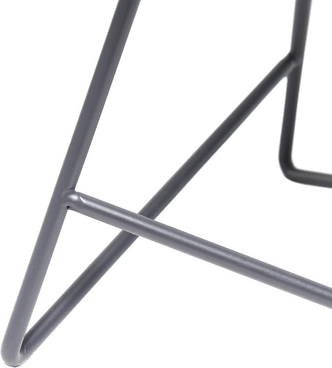 Simple Designs LT2066-GOG 14" Down to the Wire Metal Table Lamp with Fabric Shade, Gray with Gray Shade (Pack of 1)