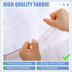 Windyun 40 Over the Door Shoe Organizer Large Breathable Mesh Pocket Clear White Hanging Shoe Rack for Closet Behind Door Hanger Storage Holder Nonslip Hook for Women Men Entryway Bedroom Utility Room