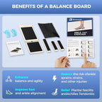 Ankle Foot Strengthener Axis Board Single Leg Ankle Balance Board Blackboard Foot Trainer for Stability Exercise Physical Therapy for Plantar Fasciitis Relief Strengthening Equipment