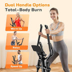 OWLSKY Elliptical Exercise Machine, Elliptical Machine for Home,16 Resistance Levels,300LBS,LCD Monitor,Device Holder