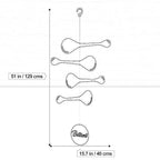 Harmony-Inspired Hanging Mobile - Serene and Balanced Decor for a Calming Space