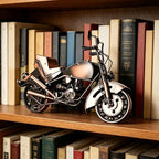 Metal Motorcycle Model - Collectible Moto Decor, Ideal Motorcycle Gifts for Men, Handcrafted Metal Replica for Study/Office/Living Room Decoration