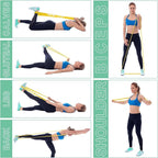 Resistance Bands, Pull Up Bands, Workout Bands for Exercise, Thick Heavy Resistance Band Set with Door Anchor, Elastic Bands for Body Stretching, Training at Home/Gym for Men & Women