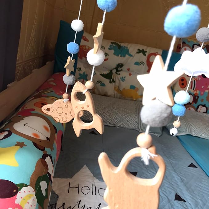 Play (When You Wish Upon a Star) Space Theme Musical Boxes Decorations Music Box Bell with Sankyo Musical Movement (65 Tunes Option)