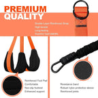 Pull Up Assistance Bands 65-260lbs, 4 Heavy Duty Pull Up Resistance Bands with Fabric Feet/Knee Rest for Pull Up Bar, Body Strength Training, Home Gym Fitness