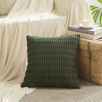 Fancy Homi 4 Packs Decorative Throw Pillow Covers for Living Room Couch Bed, Modern Farmhouse Boho Home Décor Accent Cushion Case, 26" x 26", Olive Green