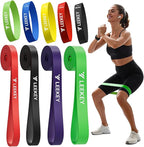 LEEKEY Resistance Bands, Exercise Bands with Handles,Pull Up Assist Bands - Band Set with Door Anchor - Bands for Working Out,Band for Men and Women Fitness Training,Home Workouts