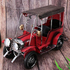 Vintage Car Decor, Vintage Car Model Retro Iron Collectible Vehicle Decoration for Home Living Room Office Desk Decor