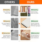 Lifewit 9 Pack Drawer Dividers 4" High 28-43.5cm/11-17" Adjustable Drawer Organizer for Clothes/Utensils, Expandable Drawer Separator in Dresser/Kitchen/Bedroom/Office Organization & Storage Beige
