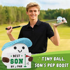 Golf Gifts, Positive Crochet Funny Golfers Presents for Son, Emotional Help Handmade Knitted Golf Themed Doll, Funny Gag Gifts for Golfer Son