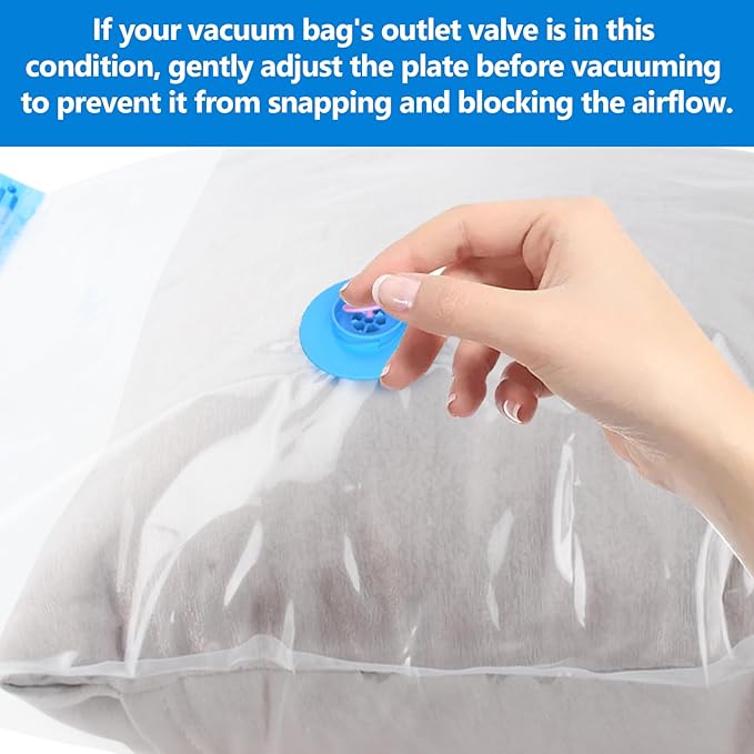 Electric Pump for Vacuum Storage Bags, Air Pump for Compression Bags,Portable Vacuum Pump for Various Sealer Bags, Suitable for Common Vacuum Bags-Blue (No Storage Bags)
