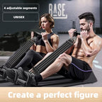 Resistance Bands for Exercise,6-Tube Elastic Yoga Pedal Puller Resistance Band, Natural Latex Tension Rope Fitness Equipment, for Abdomen/Waist/Arm/Leg Stretching Slimming Training