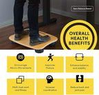 LifeSpan Fitness Aero standing balance board for standing desks, Anti-Fatigue, Health and Comfort 23x16x4.5 inch, Light Birch Wood