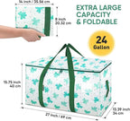 BALEINE 2-Pack Oversized Moving Bags with Reinforced Handles, Heavy-Duty Storage Tote for Clothes, Moving Supplies (Clover, 2-Pack)