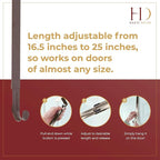 Haute Decor Adjustable Length Wreath Hanger - 20 Lb. Capacity