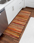 Unique Loom Barista Collection Area Rug - Icatu (2' 2" x 10' Runner, Beige/Brown)