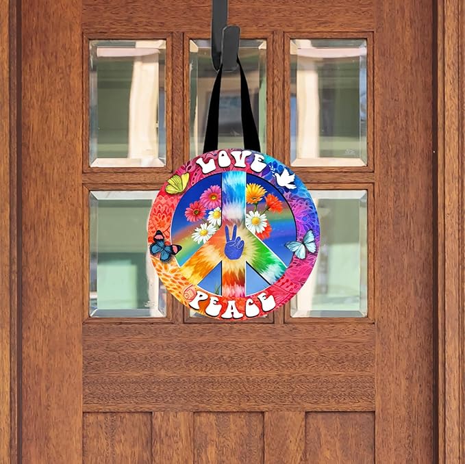 Briarwood Lane Peace and Love Wood Door Hanger